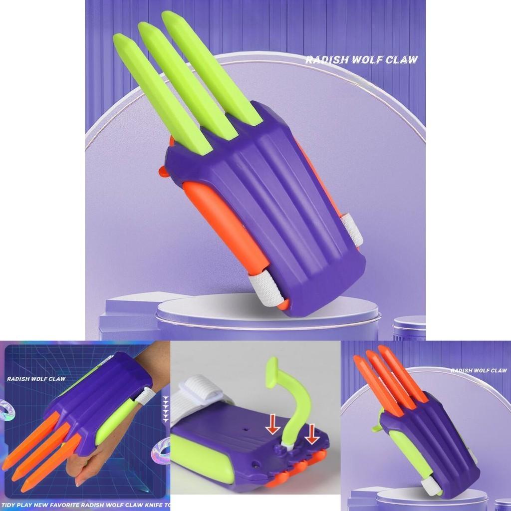 Stretchable Wolverine Claw Carrot Knife Hammer Toy Creative And Fun Stress Relief Toy For Students