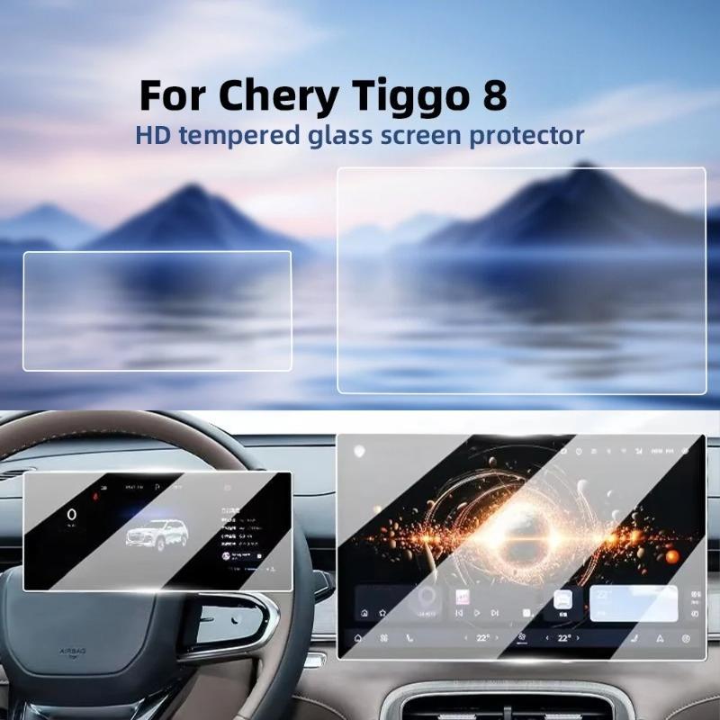 Car Tempered Glass Protective Film for Chery Tiggo 8 2025 2026 Auto GPS Navigation Screen Protector Display Interior Accessories