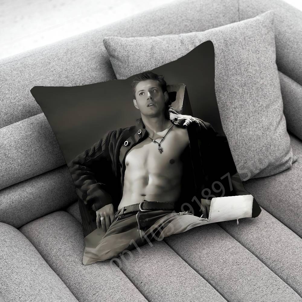 D-Dean Winchester J-Jensen Ackles S-Supernatural Throw Pillow Case For 55X55Cm 30Cm 50Cm 45Cm 40Cm Square Chair Pillowcase Case