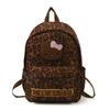 Fashion Large-Capacity Primary School Schoolbag Trendy Cool Leopard Print Boys And Girls Backpack Cartoon Cute Kitten Children'S Backpack