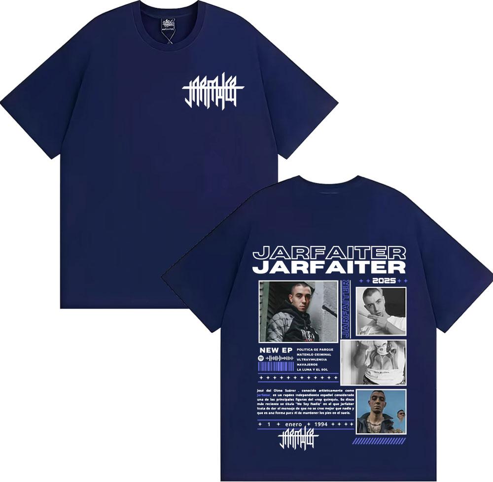 Rapper Jarfaiter Album Tour 2025 Cover Tshirt Unisex Women Harajuku Fashion Hip Hop Pop Music T Shirts Vintage 100 Cotton T Shirt
