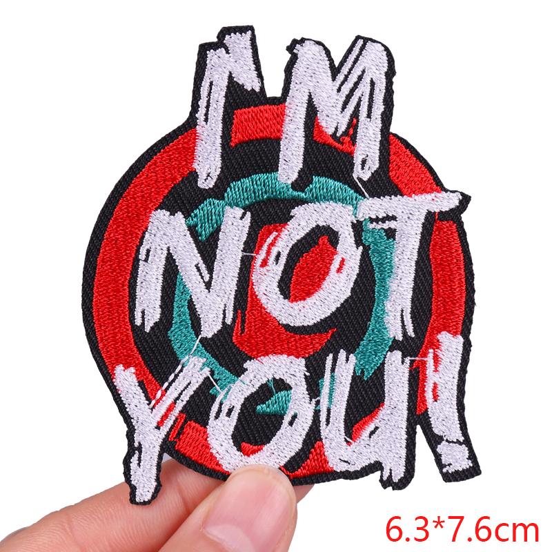 Jackets Diy Cartoon Patch Letter Embroidery Patch Iron On Patches For Clothing Thermoadhesive Patches On Clothes Sew Stickers