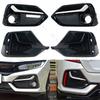 Front Rear Fog Lamp Light Trim Frame Shell Cover Lid Bezel For Honda Civic Hatchback