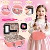 VBACALA Makeup Toy, Pretend Play, 12-Piece Set (No Coloring Required), Makeup Set for Girls, Dresser Toy, Makeup Bag, Role-Playing, Pretend Play, Chri