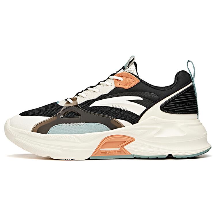 ANTA Life Collection Casual Shoes Men's Low top Black/Ivory White/Gray Green 112118812-1