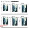 Set Of 2 Print Curtains Forest Mountain Scenery Versatile Polyester Without Rod All Seasons Use Bedroom Made Decor Window Treatment