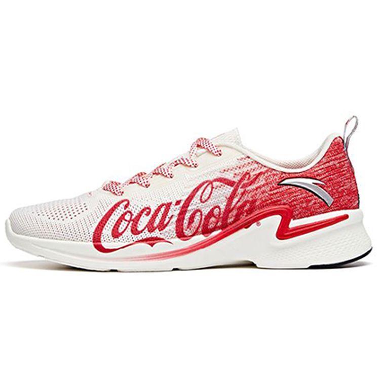 Coca-Cola, Anta Coca-Cola X Anta Hydrogen Run 2 Low-Top Running Shoes Women Sneaker Red White 122025540-9 36.5