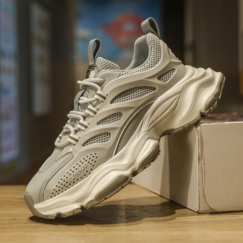 Neue atmungsaktive Mesh-High-Quality-Vierjahreszeiten-Sport- und Freizeitschuhe für Väter Laufen