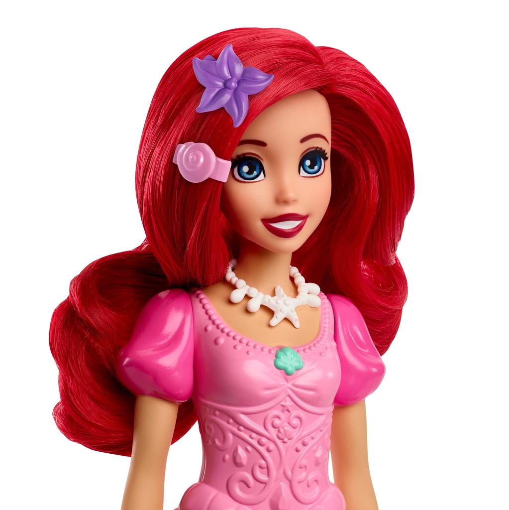 MATTEL Princess Ariel Pink Years Old and HLX34 Disney/Disney (Ruffle Dress) [Dress-up Doll/Play Set] [Accessories Included] [3 Up]