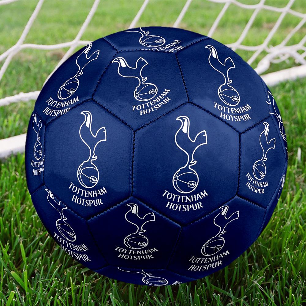 SpursSoccer Ball Colorful All Ages Machine Stitched PVC Competition Ready Durable High-Bounce