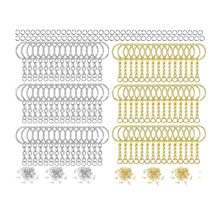 

300Pcs Silver Golden Color Metal Ring for Jewelry Making Keychain Craft DIY Tool 1
