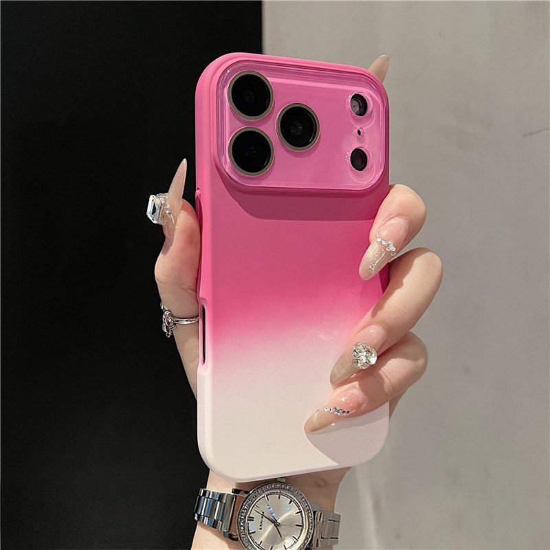 iPhone 17 Pro Max Liquid Silicone Gradient Case with 16-Lens Film Cover