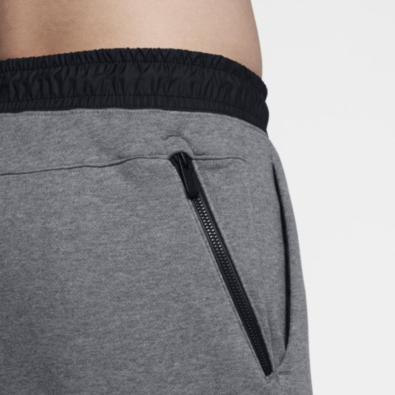 Nike Logo Print Drawstring Loose Fit Casual Pants Men Bottoms Grey 805169-091