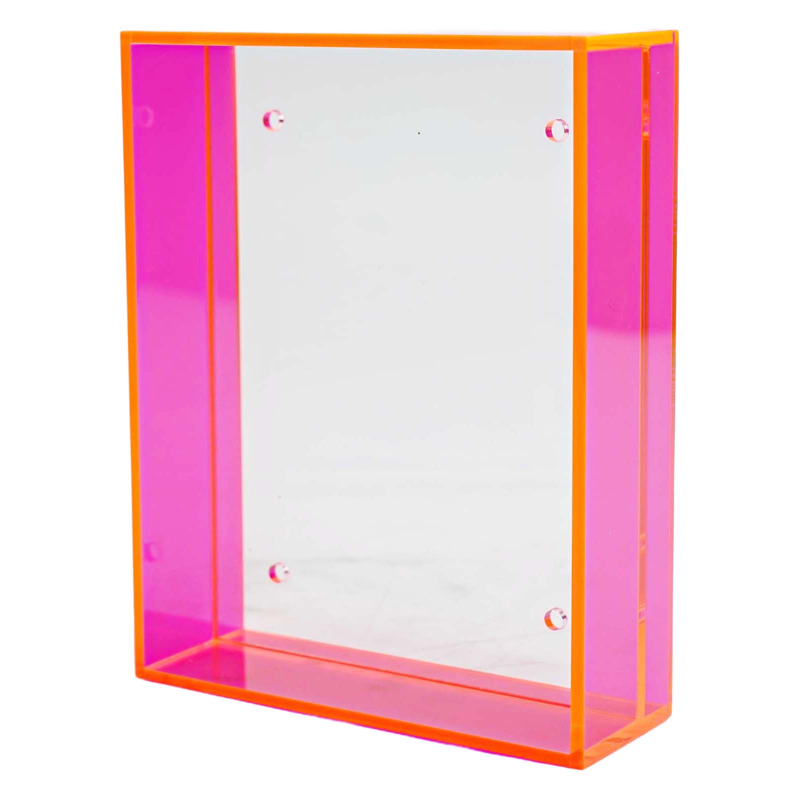 

Easy To Assemble Acrylic Picture Frame DIY Frame Auxiliary Installation Tools Elegant Design Frameless Picture Holder червоний