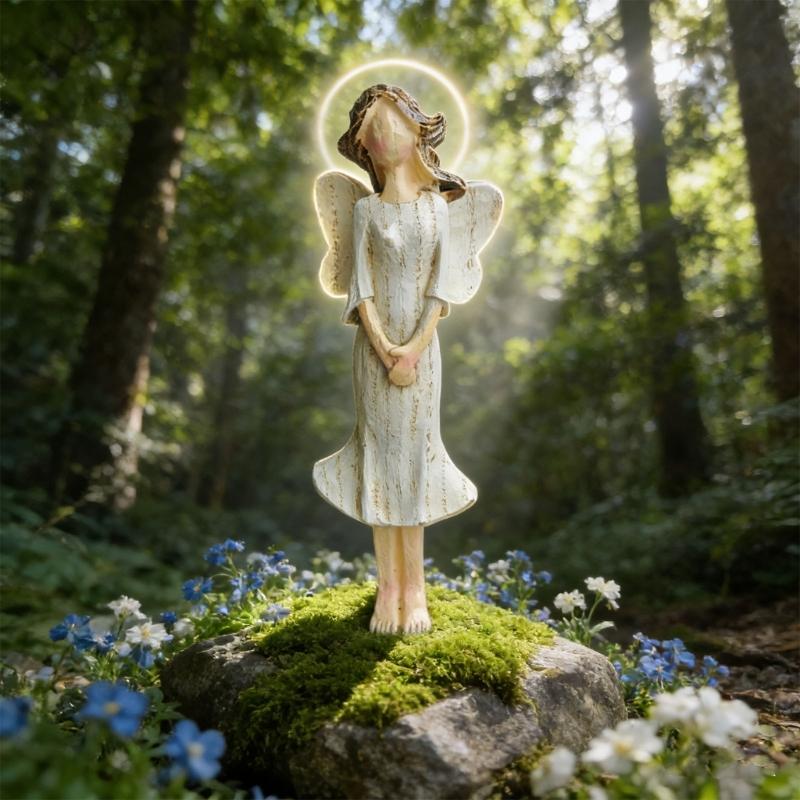 Guarder Angel Statue,Healings Angel Figurines Table Ornament for Thanksgiving Christmas Home Decoration Memorial Gift