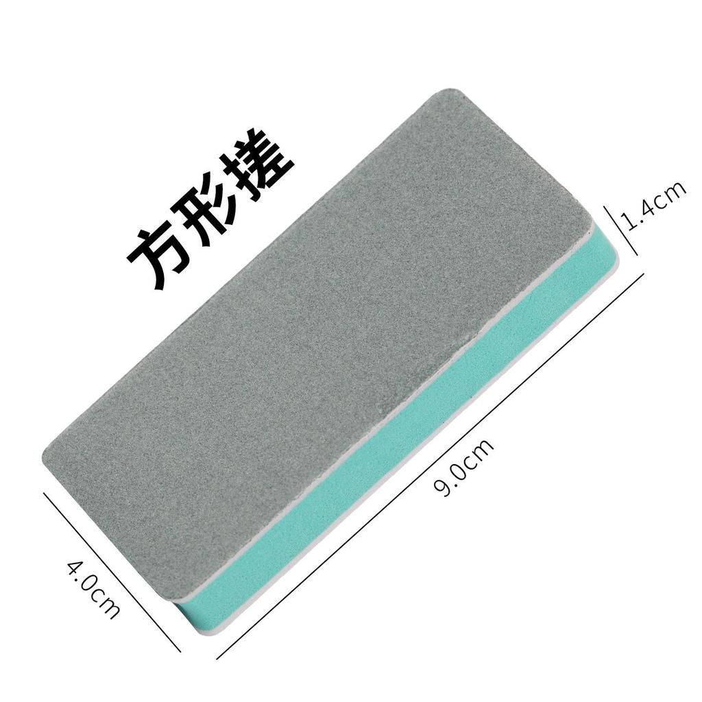 Rhombus Double-Sided Nail File and Polishing Sponge for Manicure