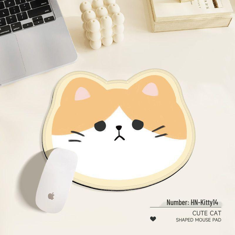 Cartoon Katze Mauspad - Niedliche & Rutschfeste Schreibtischunterlage mit Mehreren Katzengesicht-Designs für Büro & Gaming.