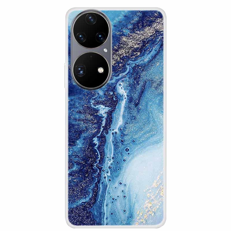 For Huawei P50 Pro Case P50 P50E Clear Fashion TPU Silicone Shockproof Phone Case for Huawei P50 Pro Case P 50 Protective P50Pro