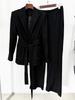 2026 European & American Beaded Trim Waistband Suit with Long Pants - Two-Piece Set