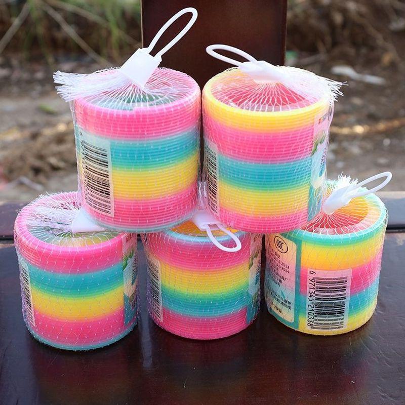 10 Medium Rainbow Stacker Slinkies - Kids' Toys for Parties, Prizes & Stress Relief