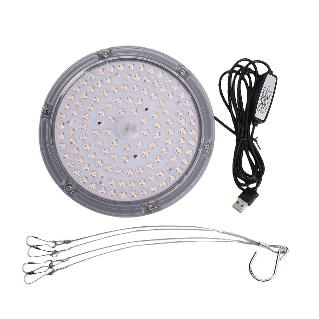 Plant Grow Light 120 Lamp Beads Full Spectrum Grow Light for Indoor Plants Timer 2H 4H 8H 4 Dimmable Levels