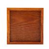 Wood Tea Tray Coffee Sushi Snacks Serving Plate for Cafe Restaurant(12.5*12.5cm)