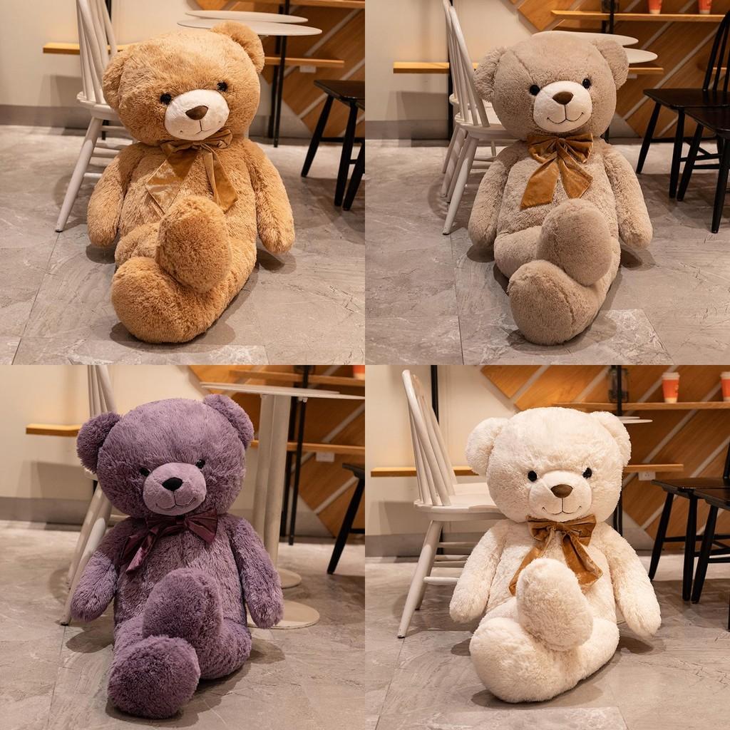 Bowknot Bear Teddy Plush Toy Animal Stuffed Doll Home Decorations Gift Kids