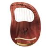 Harpe Lyre Diggly 19 21 24 27 32 Cordes Portable Professionnelle avec Clé d'Accordage Cordes de Rechange et Médiator Marron 16 Cordes Emballée