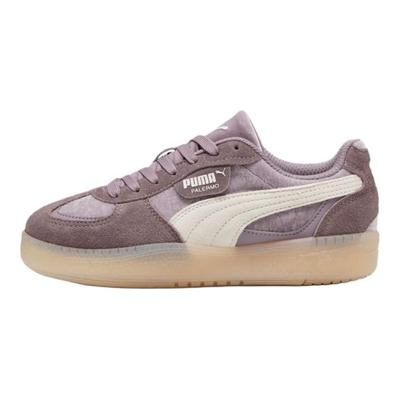 Palermo Classic Retro Wildleder-Sneaker, lässig, rutschfest, niedrig geschnitten, Damen, Lila/Weiß, 403348-01