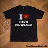 Unisex Hochwertige T-Shirts Modisch Trendig Bequem Und Lässig Ich Liebe Dino Nuggets T-Shirt Lustiges Dino Nugget Meme Shirt