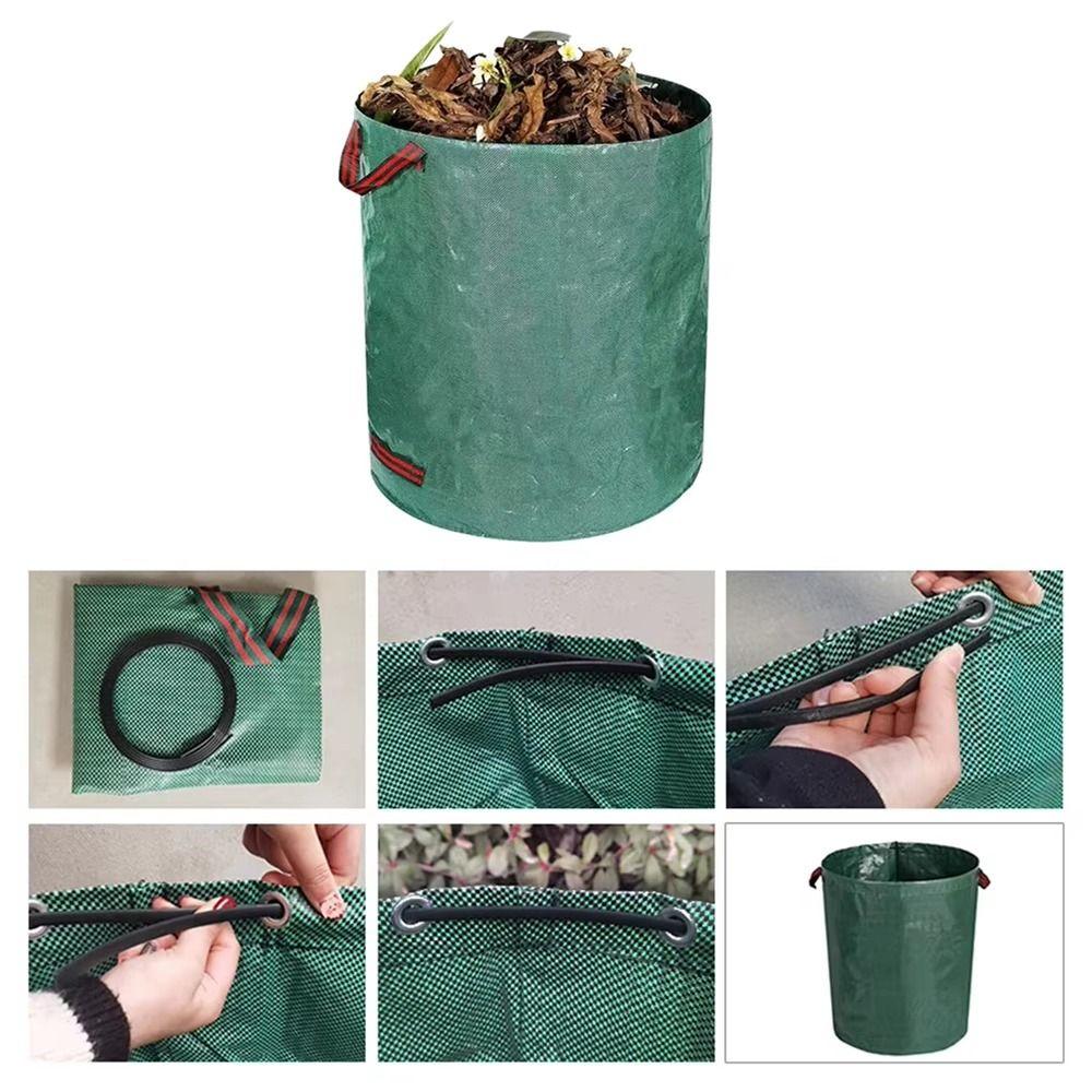1Pcs Large Capacity Leaf Sack Reusable Storage Collection Container Durable Garden Waste Bag