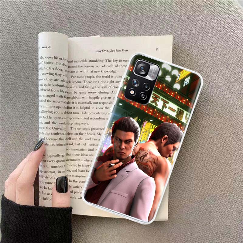 Yakuza 0 Game Phone Case For Redmi Note 13 12 Pro Plus 14 15 Pro 5G 11 11T 11E 11S 10 Pro 10S 9 9S Cover Cell Clear TPU Capa Cas