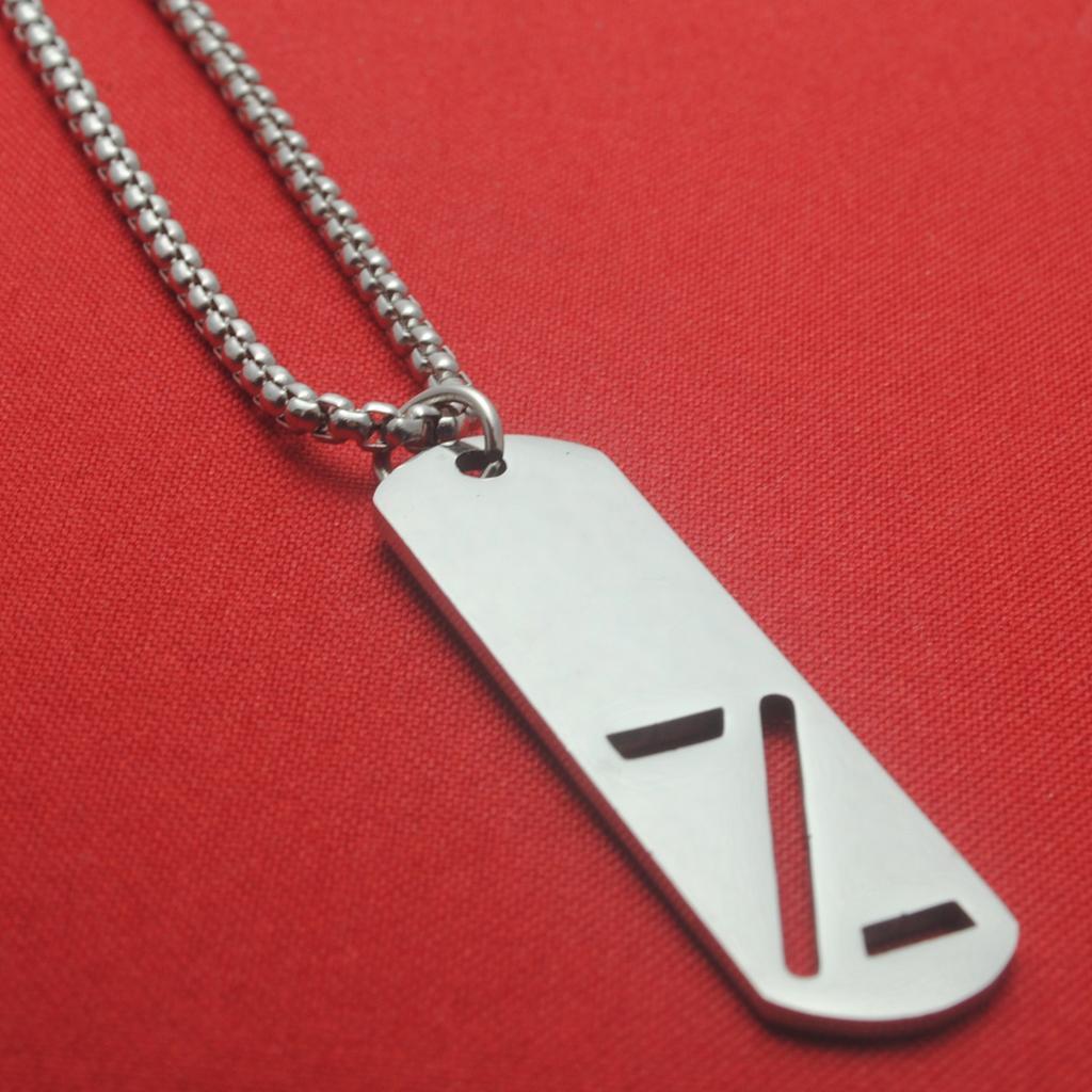Titanium Steel English Letter Pendant Stainless Steel Unisex Versatile Fashion Accessories Couple Jewelry Necklace
