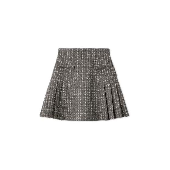 SNIDEL Side Pleated Tweed Mini Skirt SWFS255055 Women s