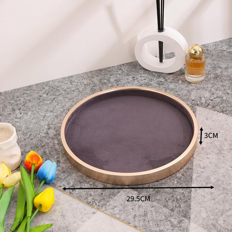 

Luxury Jewelry Showcase Tray Counter Necklace Jewellery Displays Pallet Jewelers Rings Display Salver Live Stream Organizer Tray