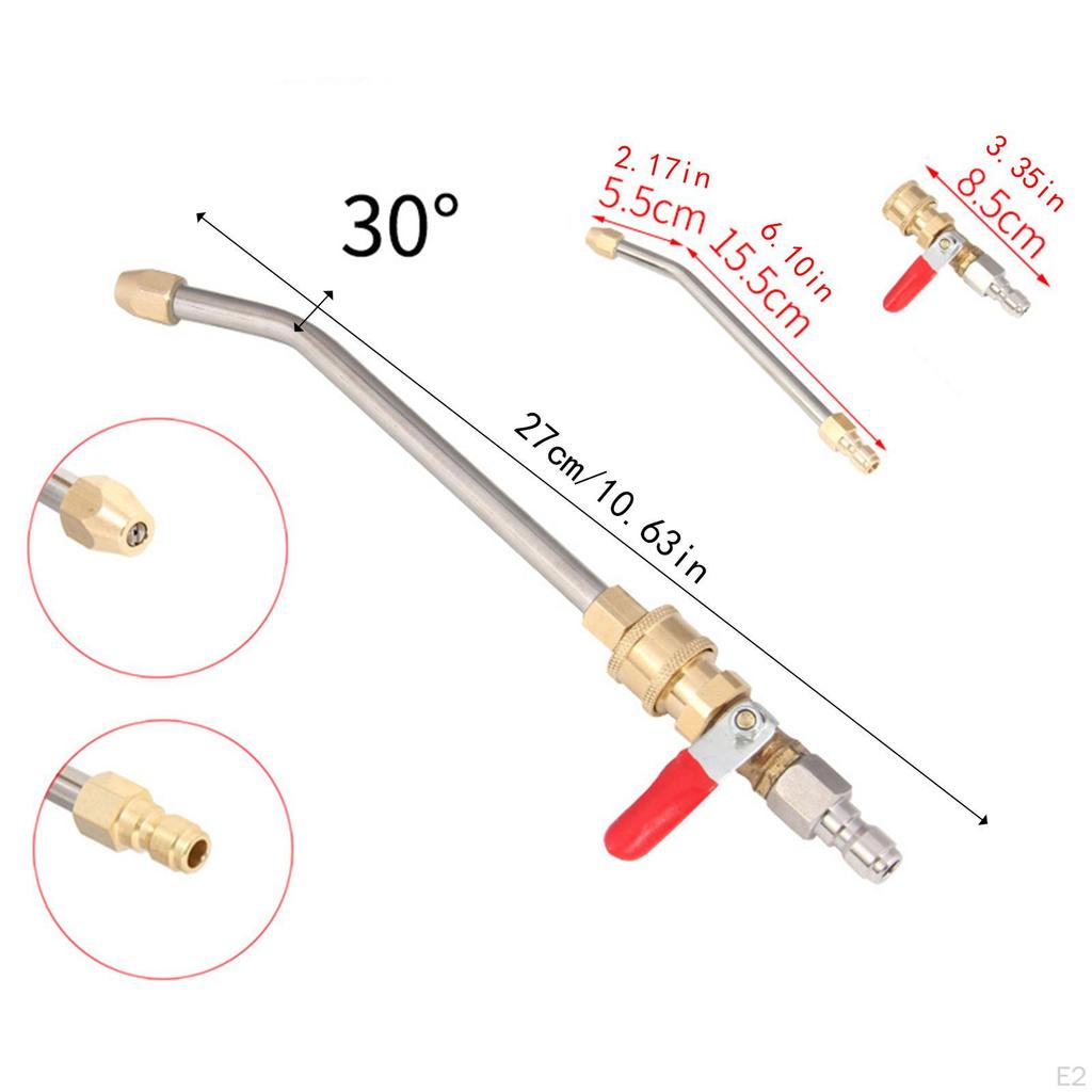 1/4 Quick Connect Washer Lance Pressure Extension Attachment Accessories