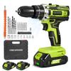 ONEGREEN Trapano Avvitatore a Percussione Elettrico 25+3 Coppia 2 Velocità Regolabile Avvitatore Elettrico Senza Fili Utensile Elettrico Per Batteria Makita 21V Pin