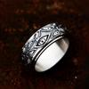 Fashion Retro Stainless Steel Demon Eye Rings Punk Creativity Rotatable Ring for Men Women Anxiety Relieving Jewelry