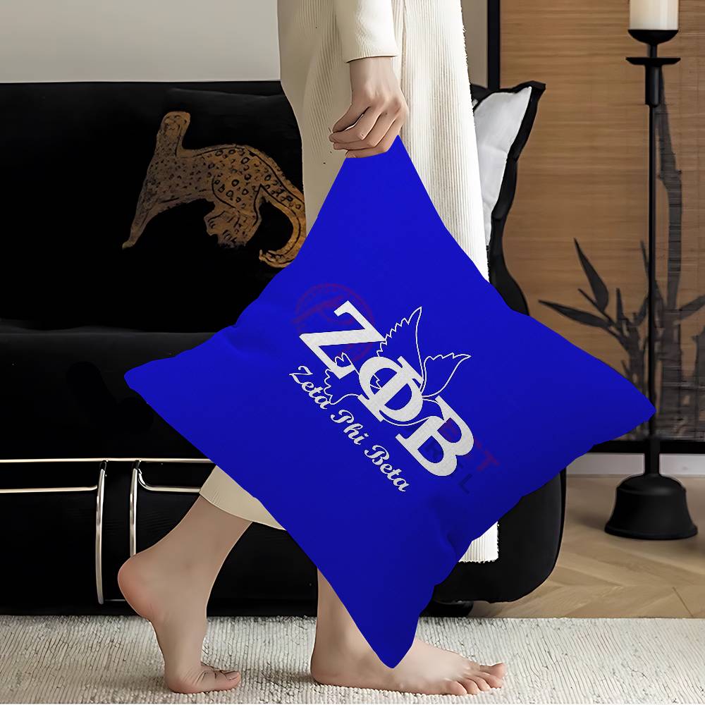 Zeta Phi Beta Pillow Gift Home Office Decoration Pillow Bedroom Sofa Car Cushion Coverpillow Case