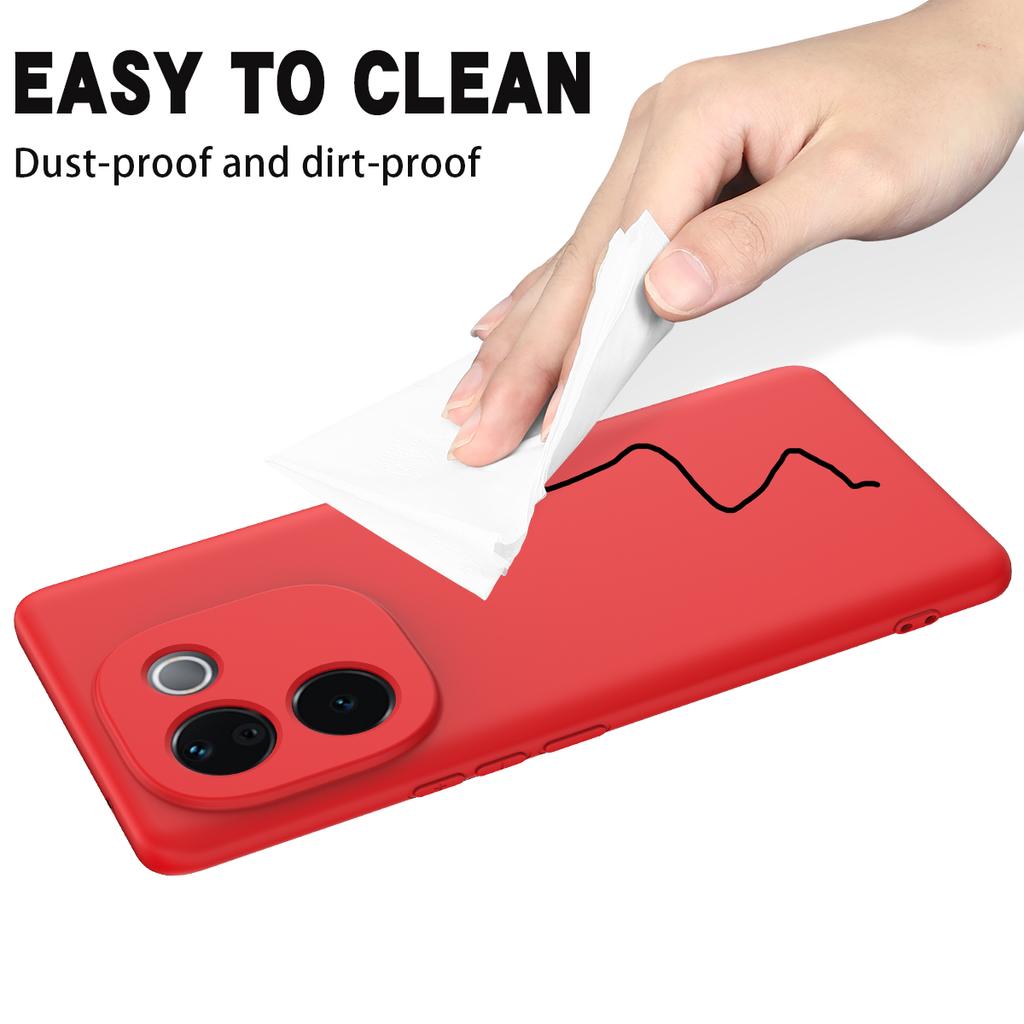 Real Liquid Silicone Case for VIVO IQOO Z9S Pro Soft Shockproof Bumper Protection Lens Cover Cases for VIVO T3 Pro