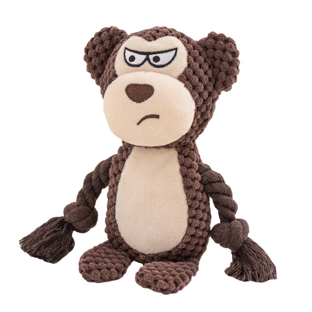 Plush Puppy Chew Toy Creative Squeaky Plush Dog Toys Funny Training Dog Accessories Dog