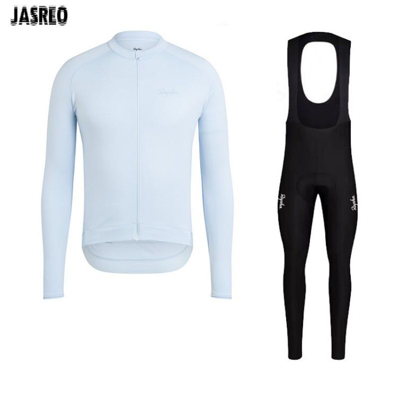 Men Women Cycling Jersey Set Long Sleeve Breathable Mountain Road Bike Sportswear