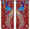 Colorful Dream Catcher Curtains Night Sky Stars Purple Feathers Curtain with Rod Pocket for Bedroom Living Room Decor Drapes