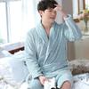 Cozy Coral Fleece Couple Pajamas Robe - Thick Warm Autumn Winter Bathrobe