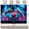 Electronic Music DJ Tapestry, DJ Turntable with Smoke Wall Art for Bedroom & Festival Decor