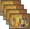 Conjunto de 6 Jogos Americanos de Linho Benson Mills, Jogos Americanos de Linho para Mesas de Cozinha e Jantar, Jogos Americanos de Fácil Limpeza