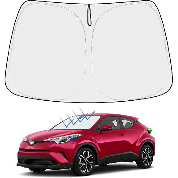 Proadsy 2025 Upgrade Front Windshield Sun Shade Foldable RAV4 Sunshade Protector Fit -2025 RAV-4 SUV Crossover, TRD Off-Road, LE XLE Premium Limited