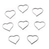 Vintage Silver Heart Pendant with 'Love' Letters - Creative Handmade Jewelry Accessory