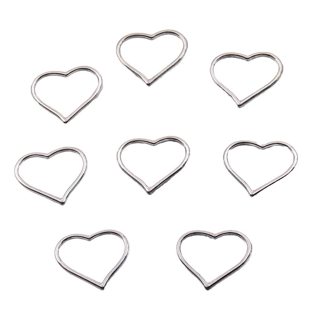 Vintage Silver Heart Pendant with 'Love' Letters - Creative Handmade Jewelry Accessory