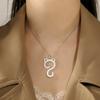 Cat Tail Pendant Necklace Stainless Steel Simple and Cute Cat Charm Women's Necklace Elegant Party Gift Jewelry